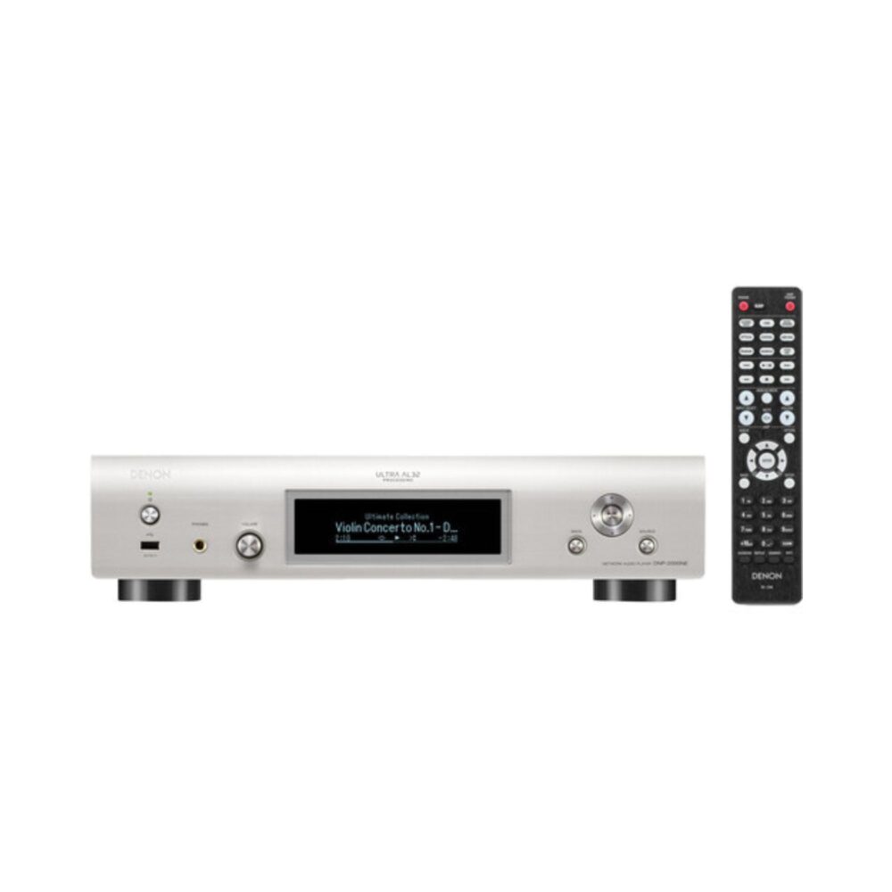 AVCore-Denon-DNP--NE-Front-View-With-Remote-Silver jpg