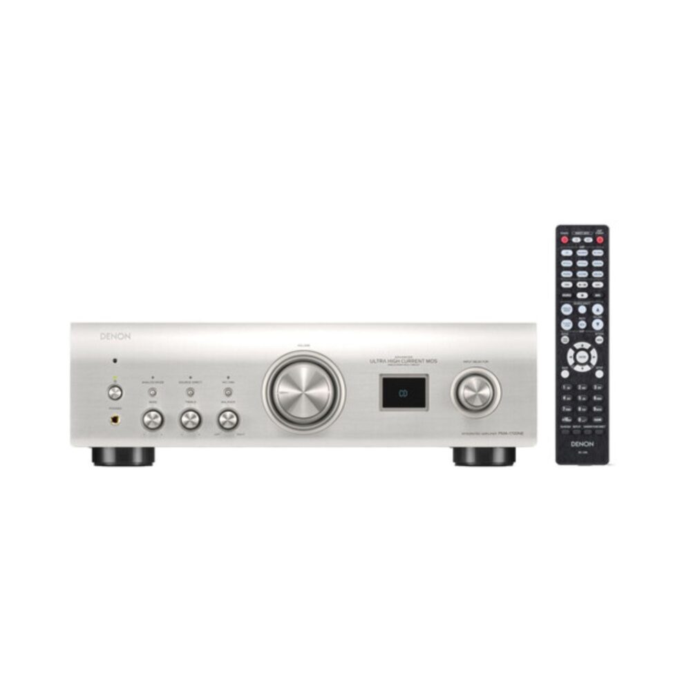 AVCore-Denon-PMA--NE-Front-View-With-Remote-Hero-Silver jpg