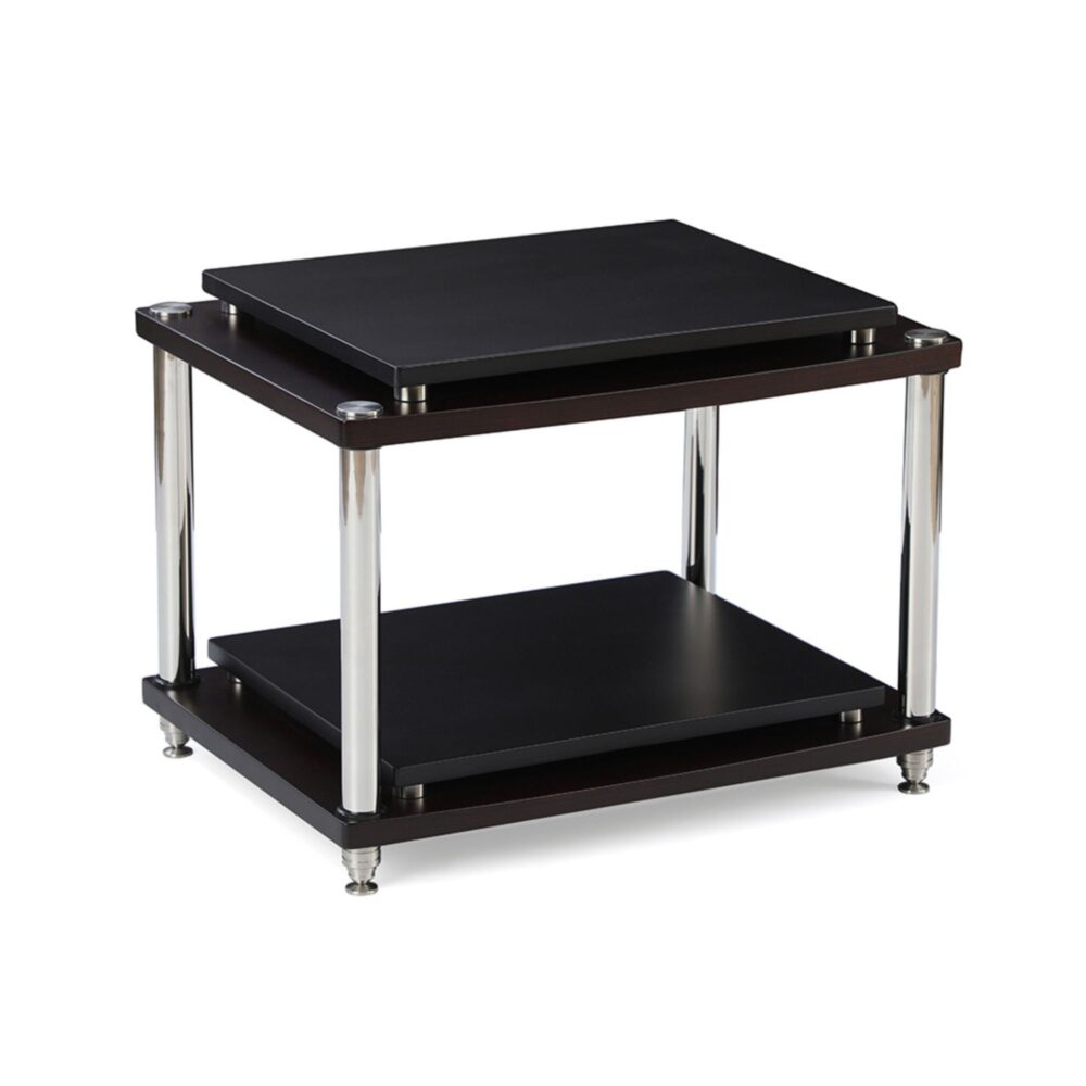 AVCore-Esthetica-Octave-Junior-Audio-Rack-Front-Angled-Hero-Walnut- -Black- jpg