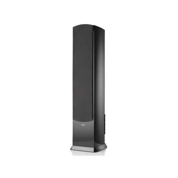 AVCore-Revel-PerformaBe-FBe-Floor-Standing-Speaker-Front-Angled-View-With-Grille-Black-Gloss jpg