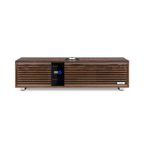 AVCore-Ruark-Audio-R-Front-View-Fused-Walnut-Veneer jpg