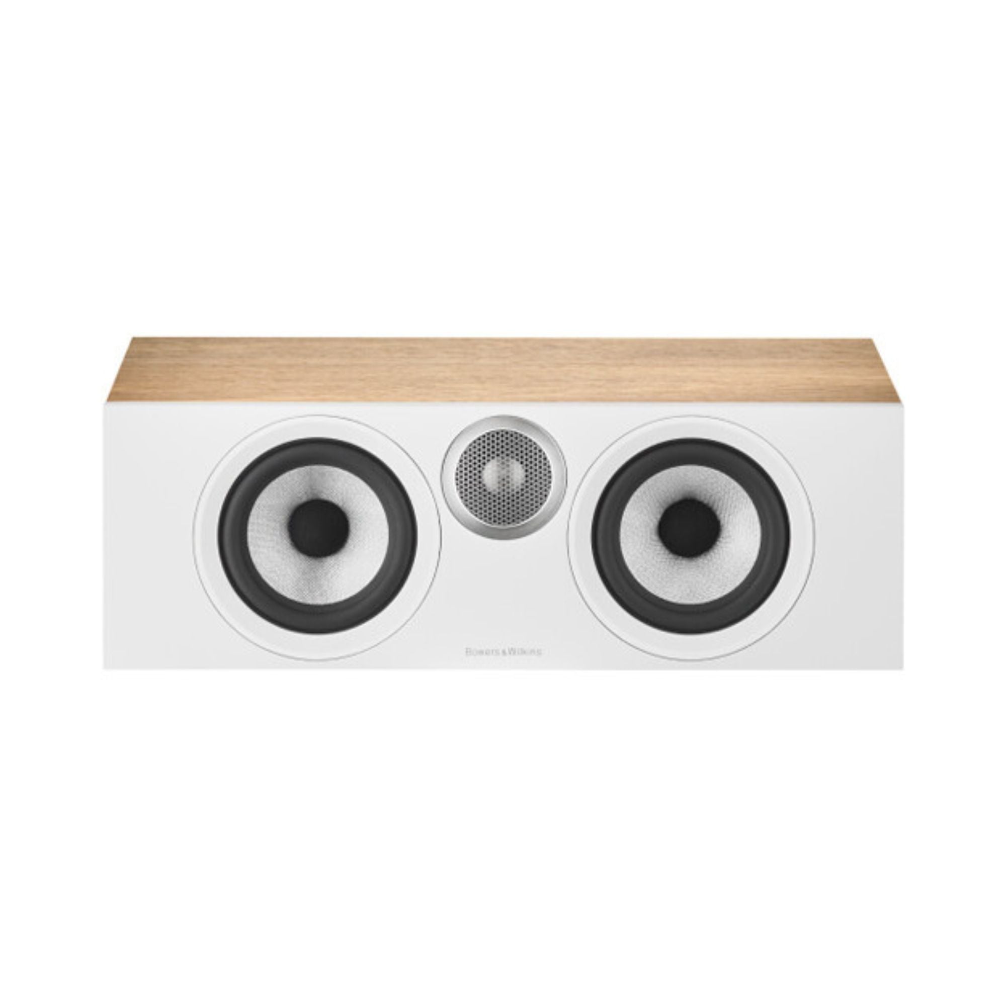 AVCore-Bowers- -Wilkins-HTM-S-Front-View-Grille-Removed-Oak jpg
