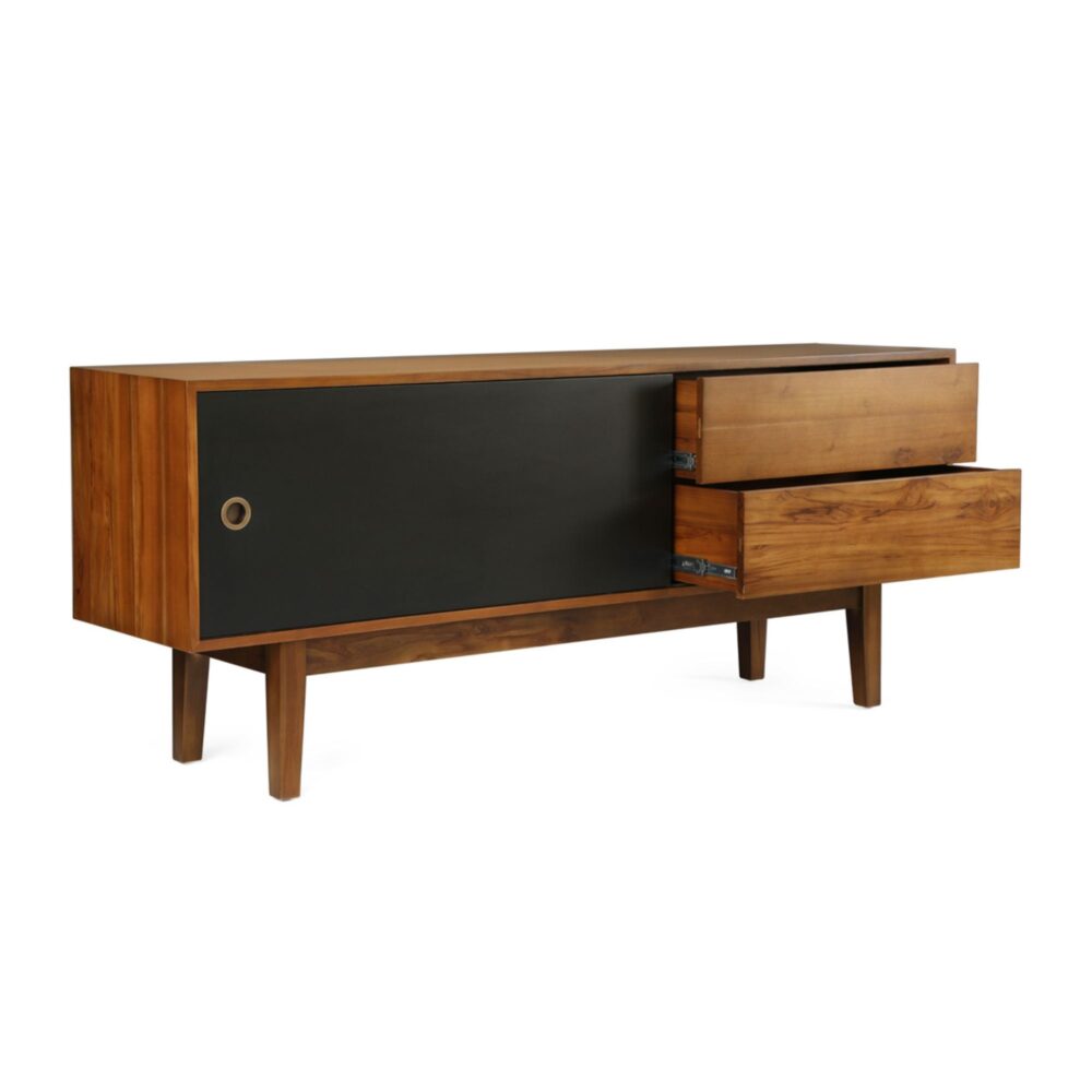 AVCore-Esthetica-Diana-Video-Rack-Front-Angled-Open-Drawer jpg