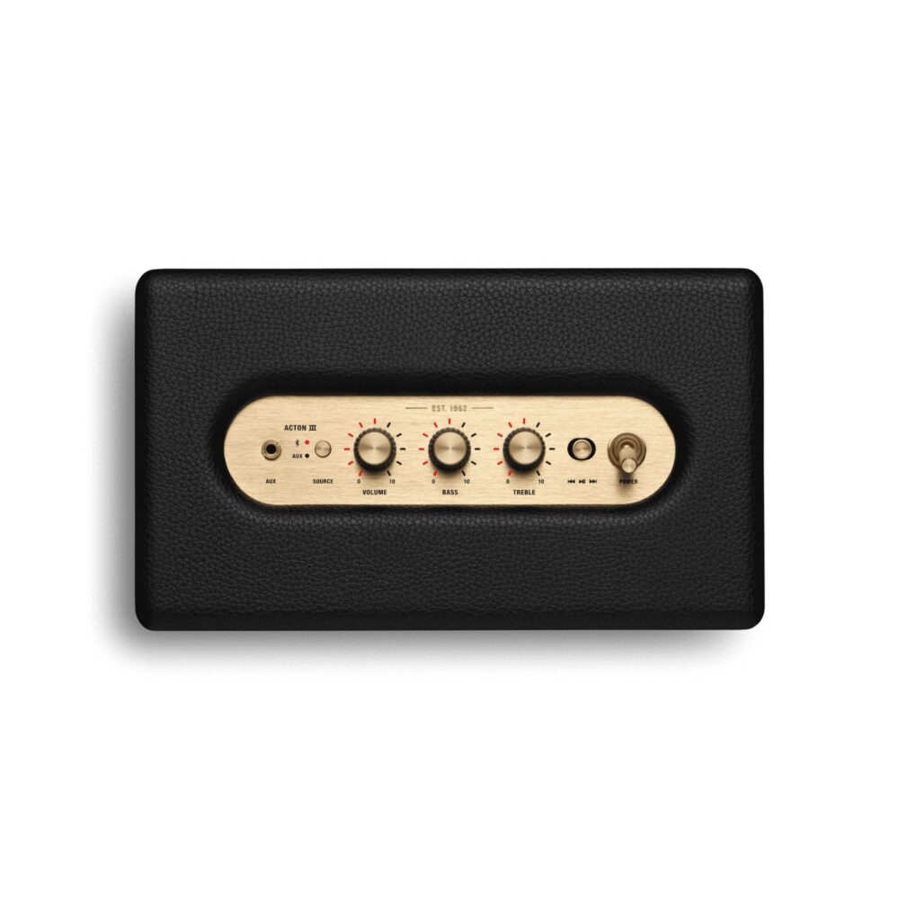 AVCore-Marshall-Acton-III-Top-Panel-Pair-Play- -Turn-It-Up-View-Black jpg