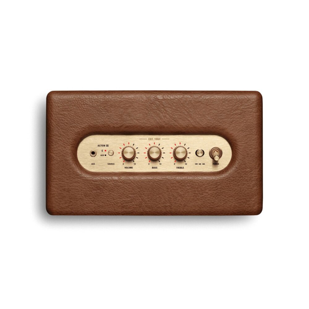AVCore-Marshall-Acton-III-Top-Panel-Pair-Play- -Turn-It-Up-View-Brown jpg