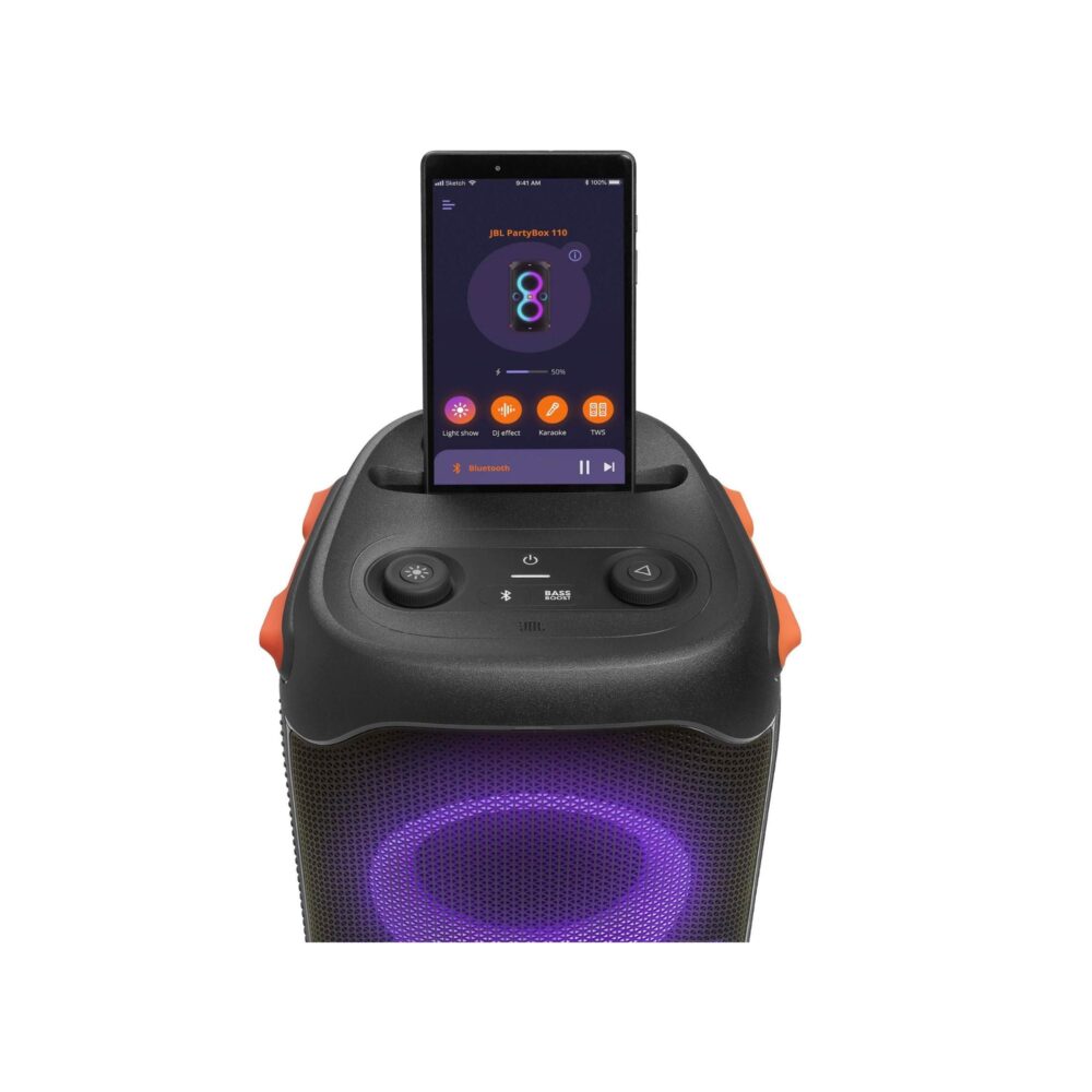 AVCore-JBL-PartyBox--W-Portable-Wireless-Speaker-Front-Top-Close-Up jpg