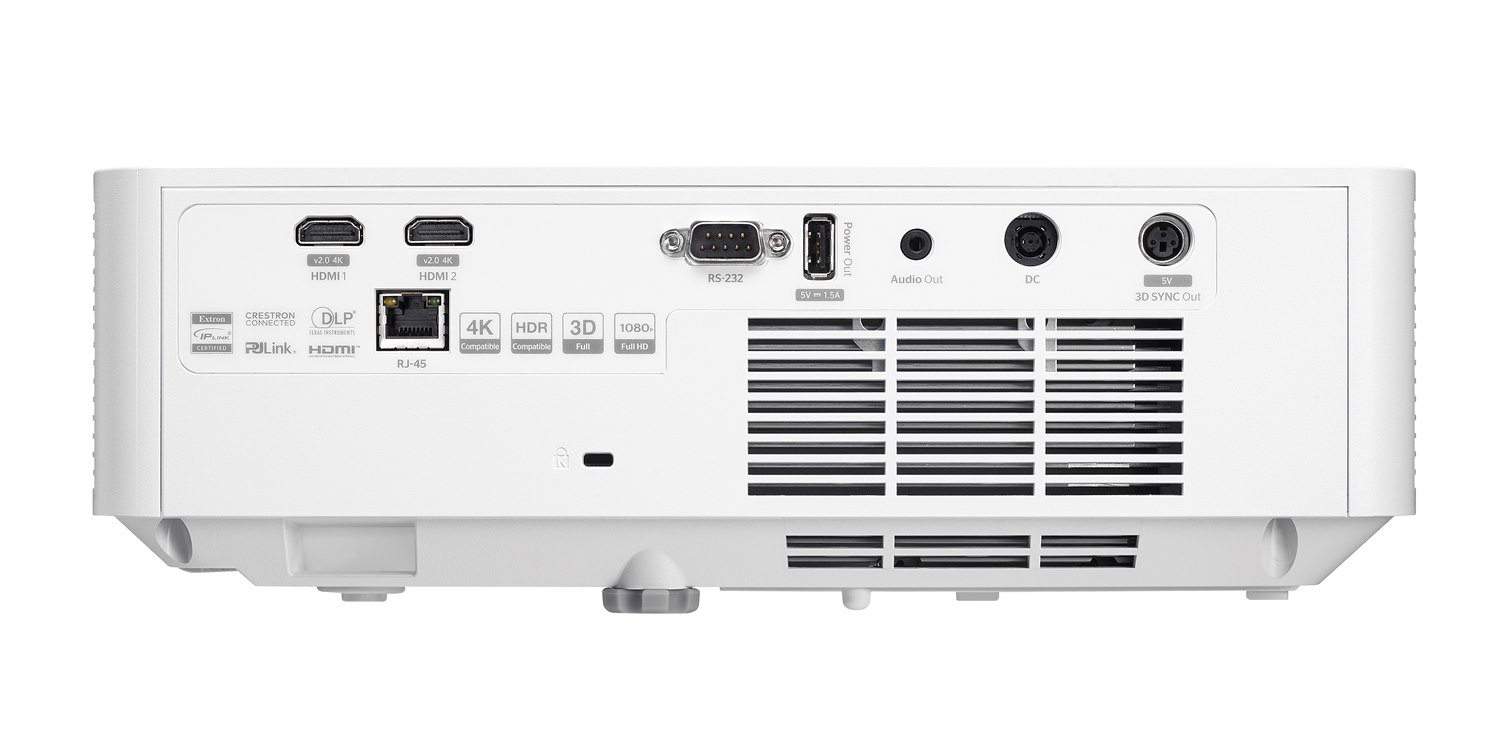 Optoma AZH430UST Full HD DuraCore laser ultra short throw projector - Back